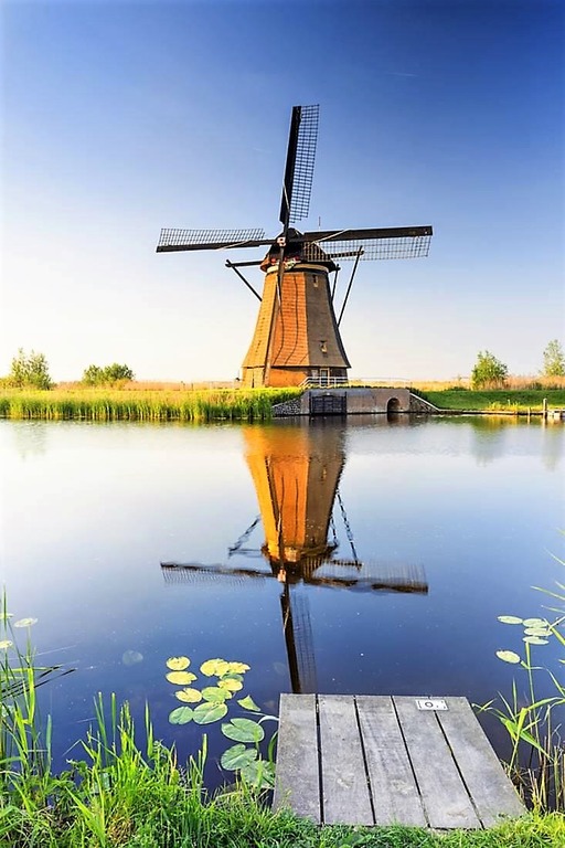 голландские мельницы Kinderdijk
